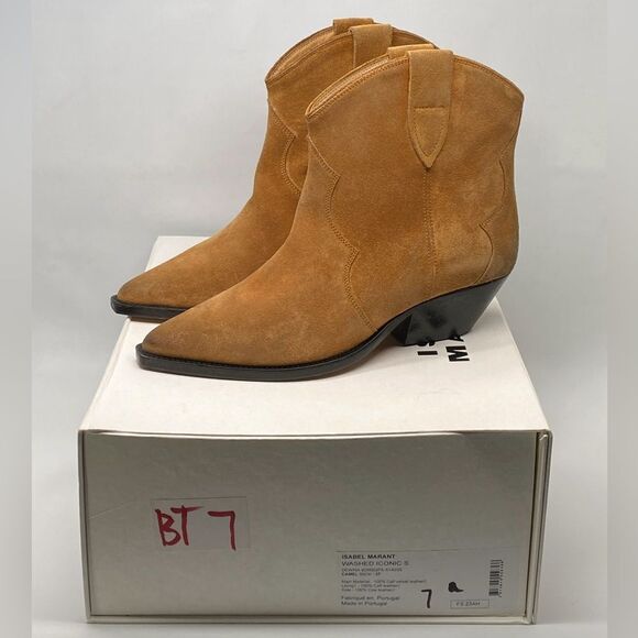 Isabel Marant Dewina Suede Western Booties size 37 - Picture 12 of 14